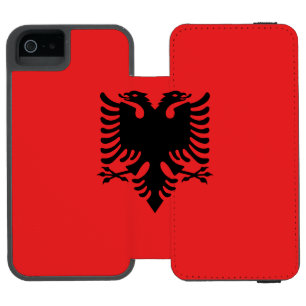 Patriotic Albanian Flag iPhone SE/5/5s Wallet Case