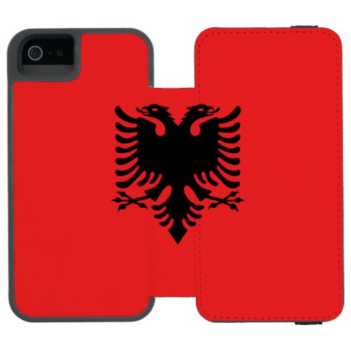 Patriotic Albanian Flag iPhone SE55s Wallet Case