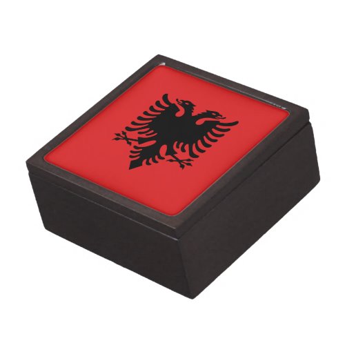 Patriotic Albanian Flag Jewelry Box