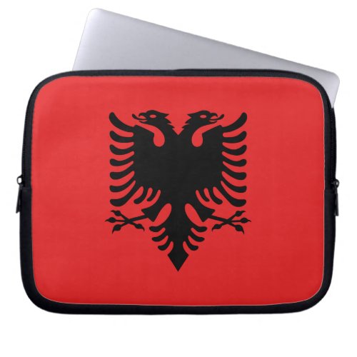 Patriotic Albanian Flag Laptop Sleeve