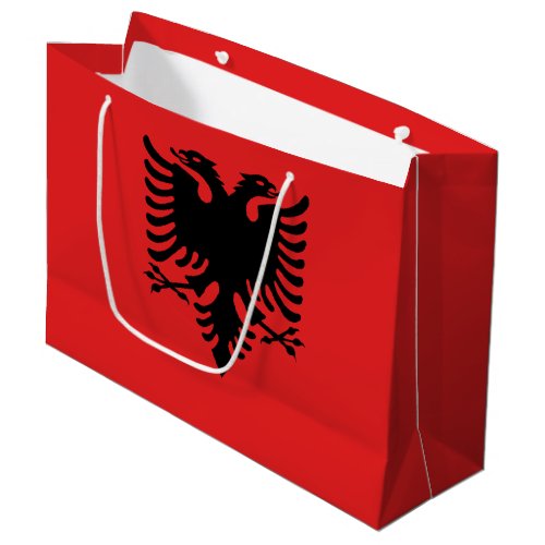 Patriotic Albanian Flag Large Gift Bag