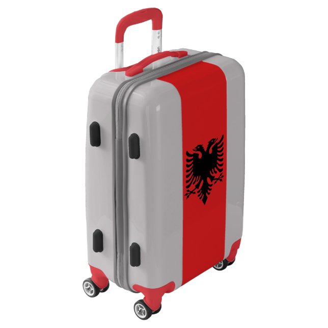 Patriotic Albanian Flag Luggage (Rotated Left)