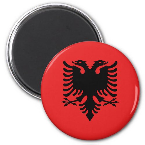 Patriotic Albanian Flag Magnet