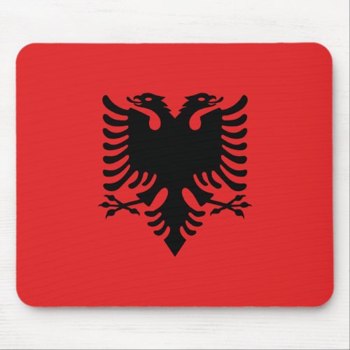 Patriotic Albanian Flag Mouse Pad