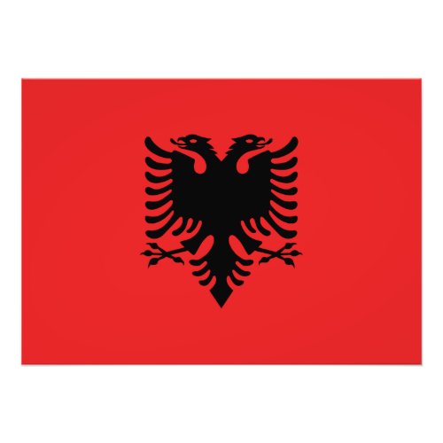 Patriotic Albanian Flag Photo Print