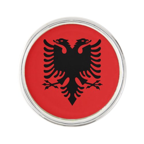 Patriotic Albanian Flag Pin
