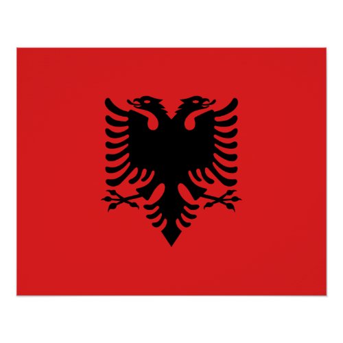 Patriotic Albanian Flag Poster
