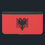 Patriotic Albanian Flag Samsung Galaxy S5 Wallet Case<br><div class="desc">The national flag of Albania.</div>