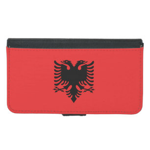 Patriotic Albanian Flag Samsung Galaxy S5 Wallet Case