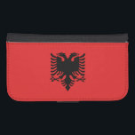 Patriotic Albanian Flag Galaxy S4 Wallet Case<br><div class="desc">The national flag of Albania.</div>