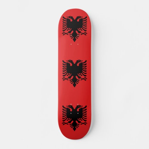 Patriotic Albanian Flag Skateboard