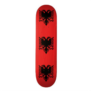 Patriotic Albanian Flag Skateboard
