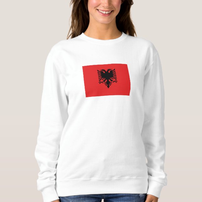 Patriotic Albanian Flag Sweatshirt (Front)