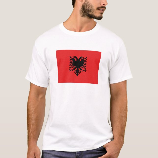 Patriotic Albanian Flag T-Shirt (Front)