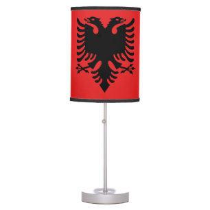 Patriotic Albanian Flag Table Lamp