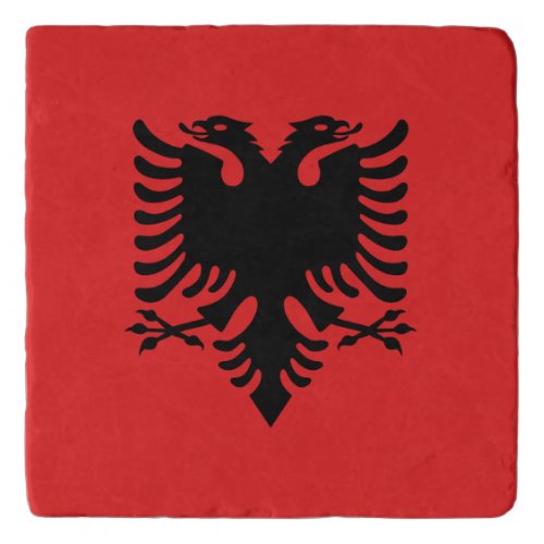 Patriotic Albanian Flag Trivet