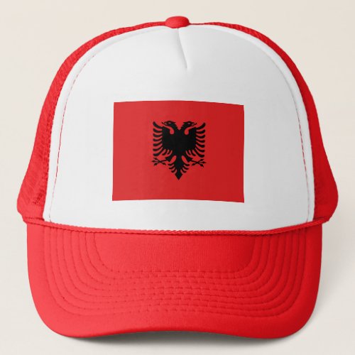 Patriotic Albanian Flag Trucker Hat