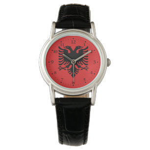 Patriotic Albanian Flag Watch