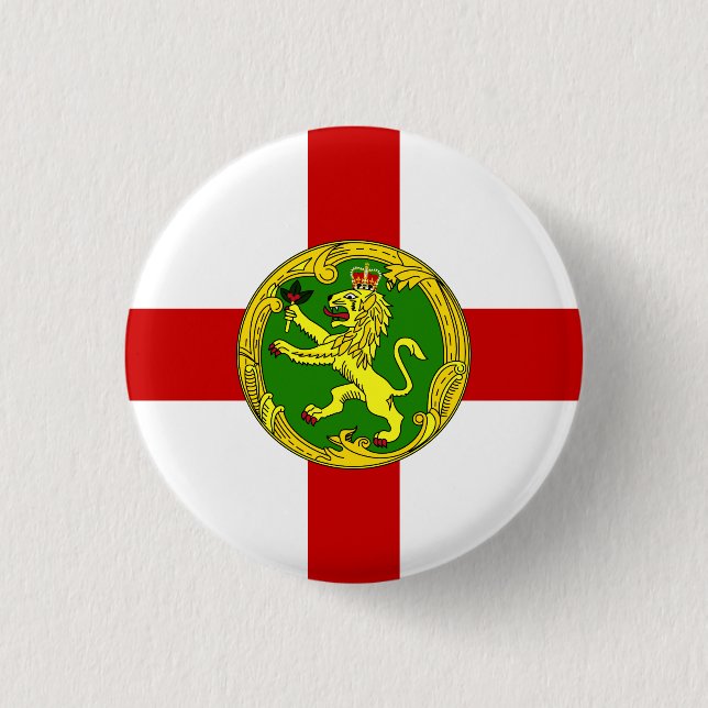 Patriotic Alderney Flag Button (Front)