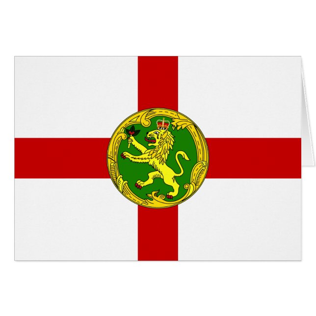 Patriotic Alderney Flag Cards (Front Horizontal)