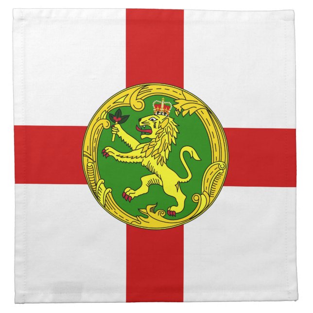 Patriotic Alderney Flag Cloth Napkin (Front)