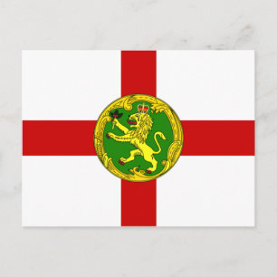 Patriotic Alderney Flag Postcard