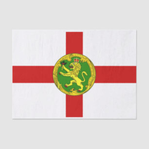Patriotic Alderney Flag Tissue Paper
