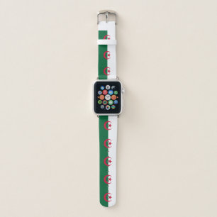 Patriotic Algerian Flag Apple Watch Band