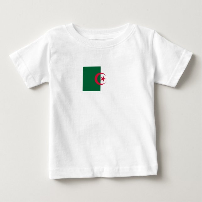 Patriotic Algerian Flag Baby T-Shirt (Front)