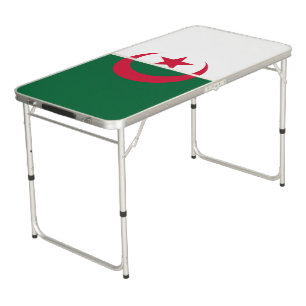 Patriotic Algerian Flag Beer Pong Table