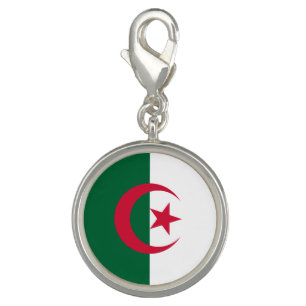 Patriotic Algerian Flag Charm