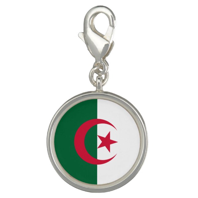 Patriotic Algerian Flag Charm (Front)