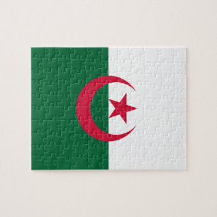 Patriotic Algerian Flag Jigsaw Puzzle