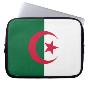 Patriotic Algerian Flag Laptop Sleeve