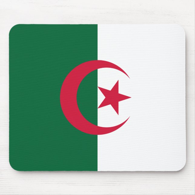 Patriotic Algerian Flag Mouse Pad (Front)