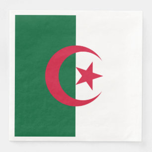 Patriotic Algerian Flag Paper Dinner Napkins