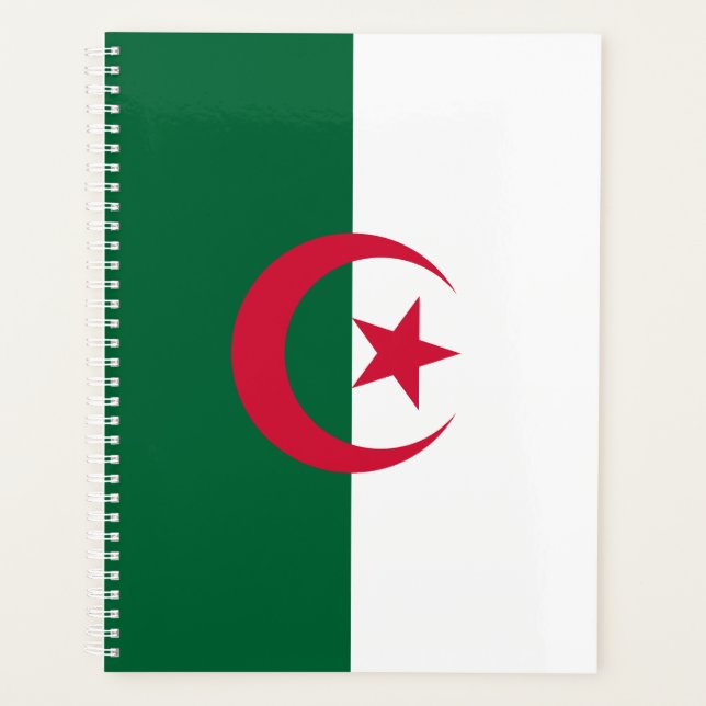Patriotic Algerian Flag Planner (Front)