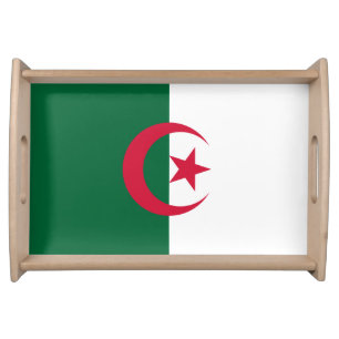 Patriotic Algerian Flag Serving Tray