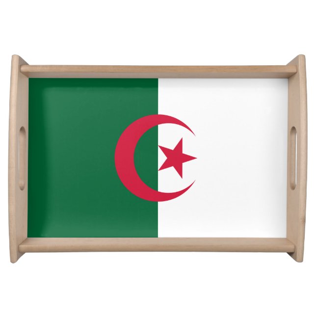 Patriotic Algerian Flag Serving Tray (Front)