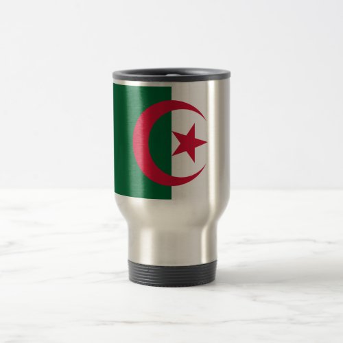 Patriotic Algerian Flag Travel Mug