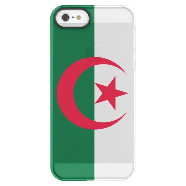Patriotic Algerian Flag Uncommon iPhone Case (Back)