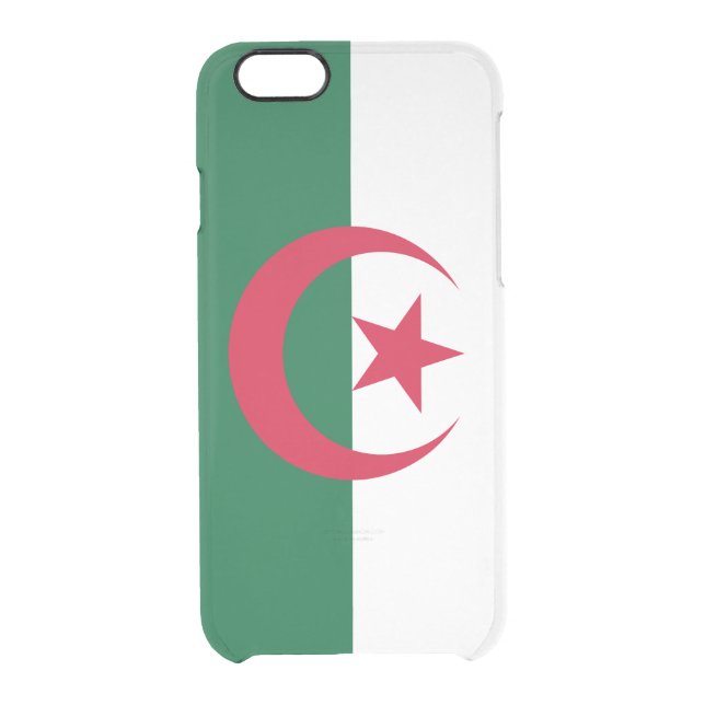 Patriotic Algerian Flag Uncommon iPhone Case (Back)