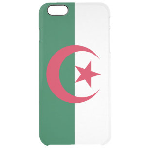 Patriotic Algerian Flag Clear iPhone 6 Plus Case
