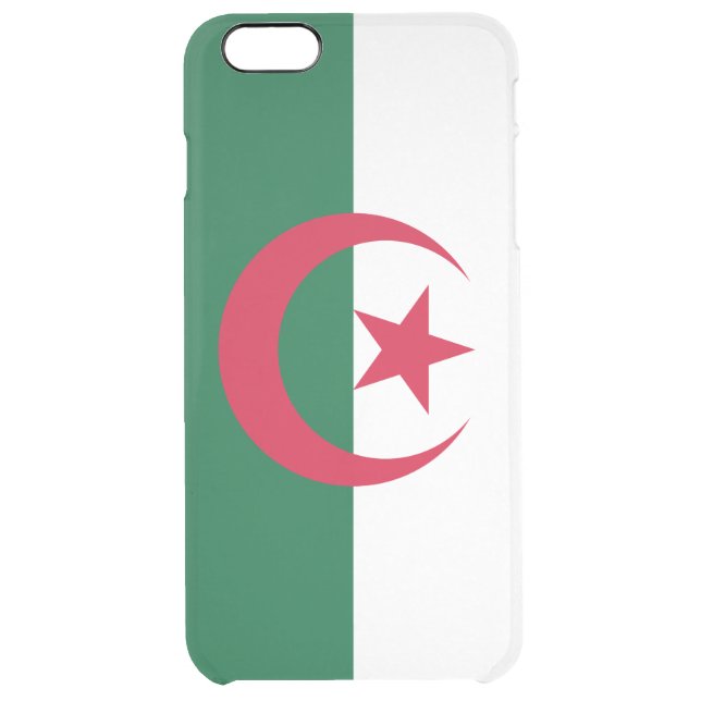 Patriotic Algerian Flag Uncommon iPhone Case (Back)