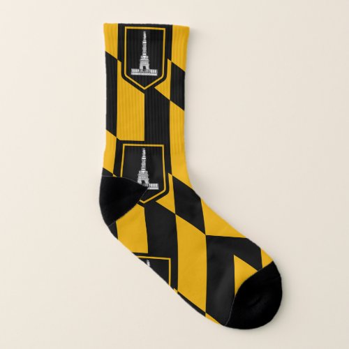 Patriotic All Over Print Socks Flag of Baltimore