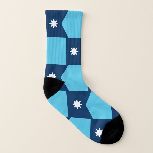 Patriotic All Over Print Socks Flag of Minnesota (Left Inside)