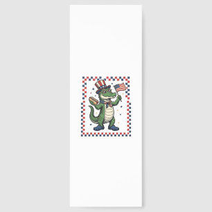Patriotic Alligator Hot Dog Flag Vintage Shirt Des Bookmarks