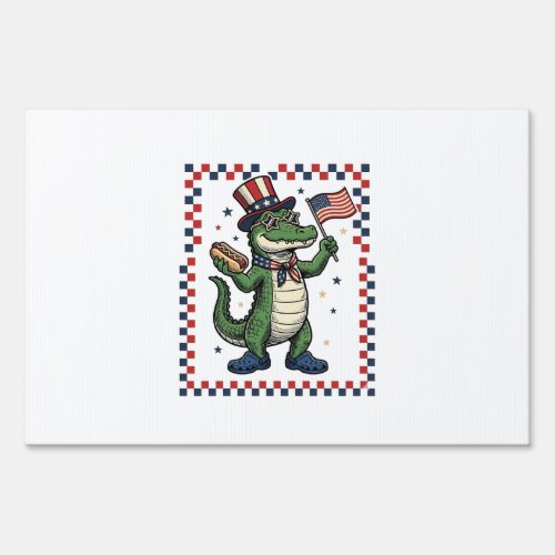 Patriotic Alligator Hot Dog Flag Vintage Shirt Des Sign