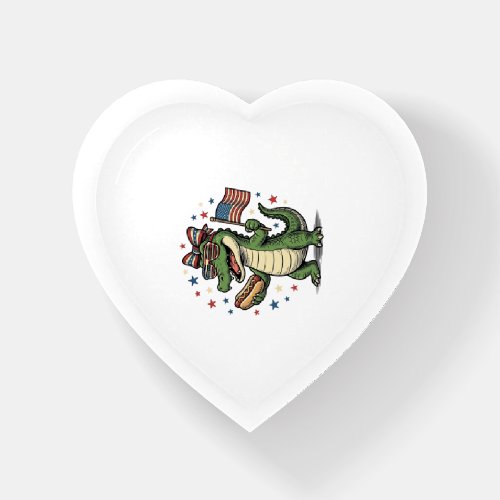 Patriotic Alligator Hot Dog Vintage Vector Shirt ( Paperweight