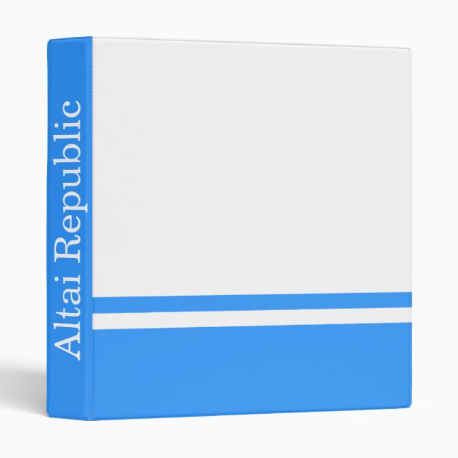 Patriotic Altai Republic Flag 3 Ring Binder (Front/Spine)